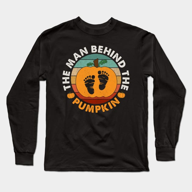 The Man Behind The Pumpkin Long Sleeve T-Shirt by sopiansentor8